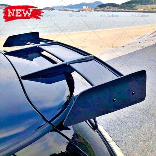 FOR F55 F56 R56 MINI COOPER S JCW RK DESIGN CARBON FIBER GLASS SPOILER TRIM TUNING PART FOR F56 CARBON/FRP ROOF WING LIP RACING