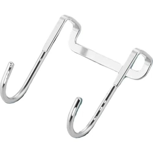 Stainless Steel Double S Shape Free Punching Cabinet Door Without Trace Hook For Door Hanger Hanger Door Back Coat Hook