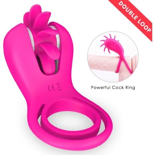 Fidget Sex Toy For Couples Strap On Tongue Licking Stimulate The Clitoris Vibrators Men Penis Ring Delay Adult Games Sex Shop