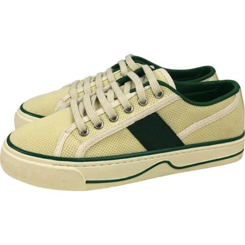 Italian gujia gg mens and womens sports shoes couples top version Italian design evening shining flat shoes