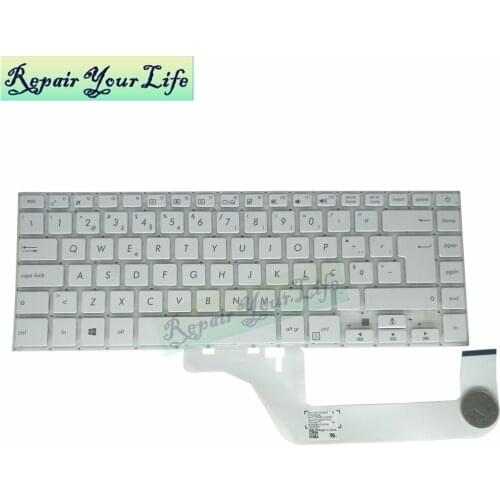 Laptop keyboard for ASUS Vivobook 15 X505 X505BA X505BP PO Portuguese SP Spanish NSK-WK5SQ 9Z.NDXSQ.506 white with big enter key