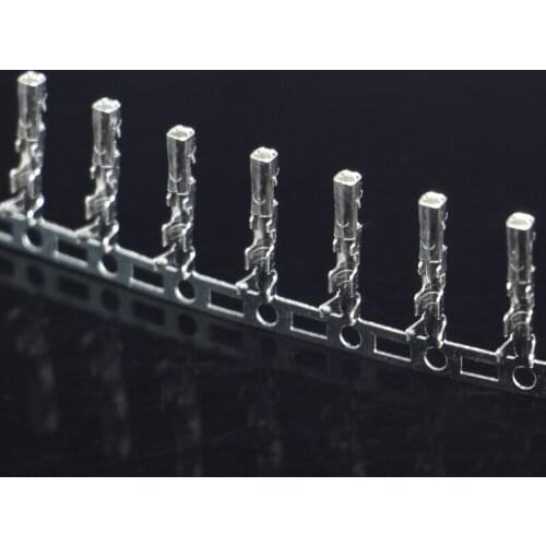 2.54mm red JST female connector terminal spacing cold pressing copper pin connector terminal