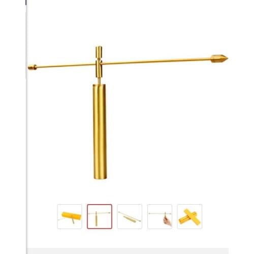 Brass dragon feet water pulse detection rod divining rod auxiliary compass feng shui dragon acupuncture