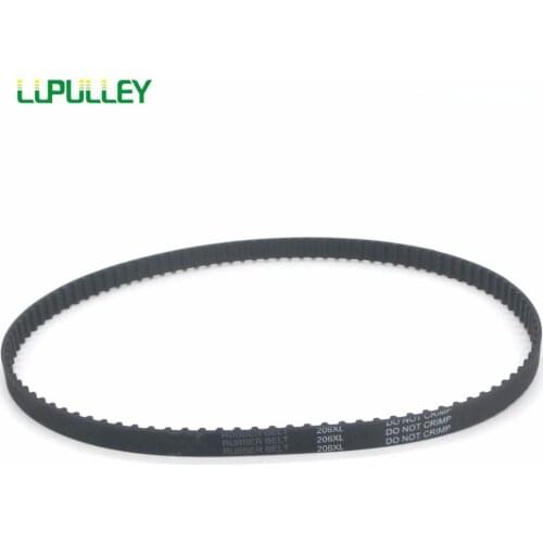 LUPULLEY 2PCS XL Timing Belt 200XL/202XL/204XL/206XL/208XL 100/101/102/103T Tooth Belt 10mm Width XL Black Rubber Pulley Belt