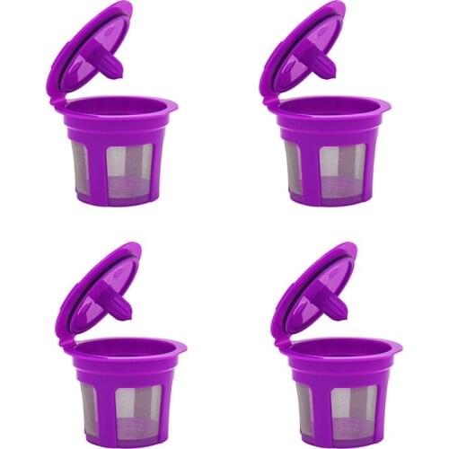 Reusable Refillable Coffee Filters For Keurig Family 2.0 And 1.0 Brewers Fits K200,K300/K350/K360,K450/K460, K500/K550-ABUX