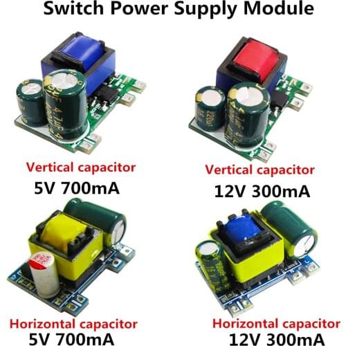 AC-DC 5V 700mA 12V 300mA 3W / 3.5W/ 4W Isolated Switch Power Supply Module Buck Converter Step Down Module 220V turn 5V/12V