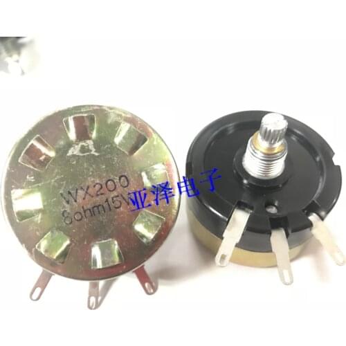 WX200 high power 15W single-turn double-wire wound potentiometer 8 ohm 8Ω shaft length 15MM audio attenuator