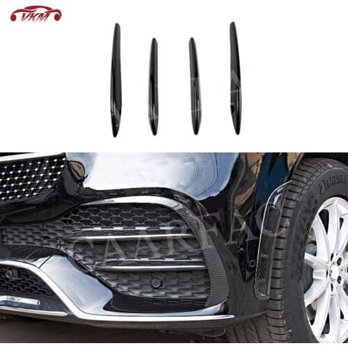 Carbon fiber/ABS Front Bumper FogLamp Grid Moulding Trim For Mercedes Benz GLE Class W167 GLE350 GLE450 GLE53 AMG Sport SUV 2020