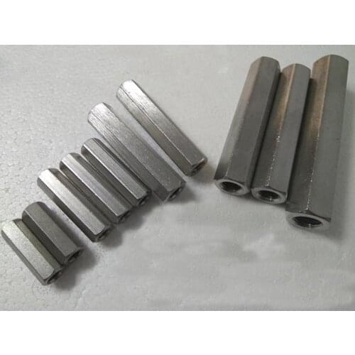 2pcs M6 M8 M10 outer hexagon nuts connect nut lengthening joint sleeves left right hand thread connection sleeve stainless steel