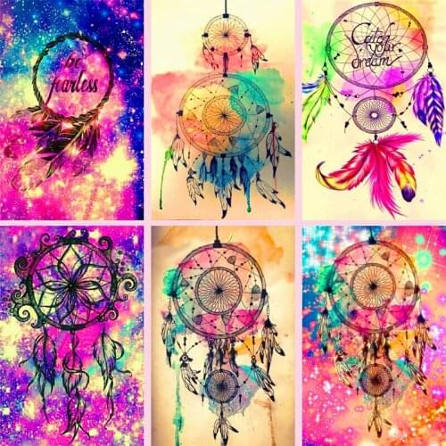 New 5D Diamond Paintings Colorful Wind Chimes Full Drill Diamond Embroidery Cross Stitch Art Decorative Paintings