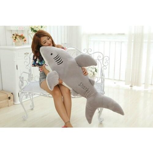Huge new creative plush shark toy stuffed big gray shark doll gift about 120cm 0110