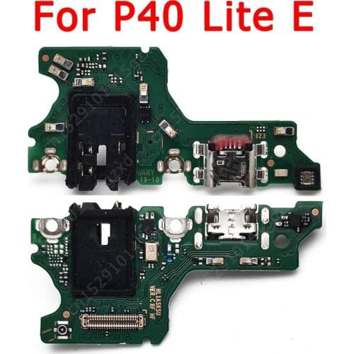 Original Charging Port For Huawei P40 Lite E P40Lite Charge Board USB Connector PCB Plate Socket Flex Replacement Spare Parts