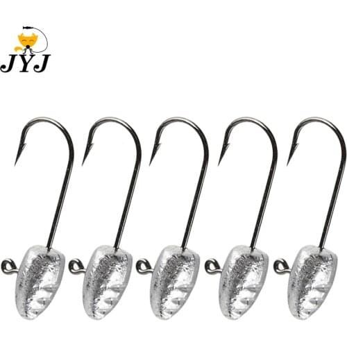 Exposed Lead Jig Head Jig Hooks 2g 3g 5g 7g 10g Ice Fishing Hook Raft Fishing Jig Lead Head Hooks Micro Lead Fishing Tackle