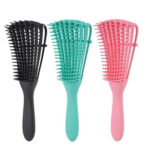 Adjustable Massage Detangling Brush for Hair Textured 3a to 4c Kinky Wavy/Curly/Coily/Wet/Dry/Oil/Thick/Long Hair