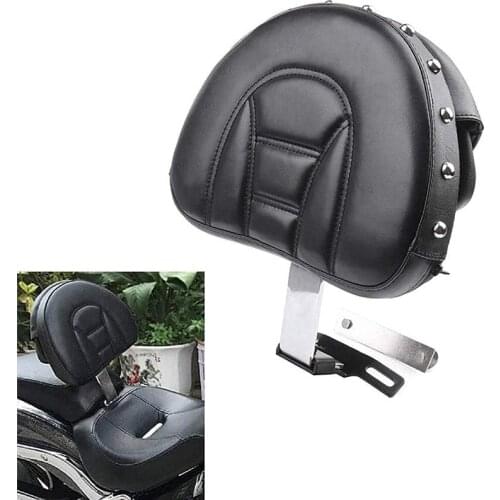 Adjustable Plug In Driver Backrest Rivet Pad Rider Back Rest Pocket For Harley Dyna Heritage Softail Fatboy 1997-2017/ Electra G