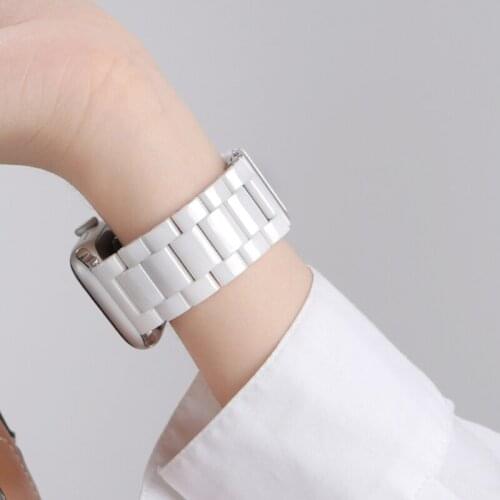 For Correa Apple Watch 6 Band 44mm 40mm SE Ceramics Watchbands For iWatch Series 5 4 Bracelet Applewatch 3 38mm 42mm Bands