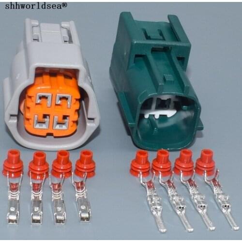 Shhworldsea 4 Pin 6181-0513 6189-7757 Waterproof Oxygen O2 Sensor Plug Female Male Automotive Connector Wire Socket For Nissan