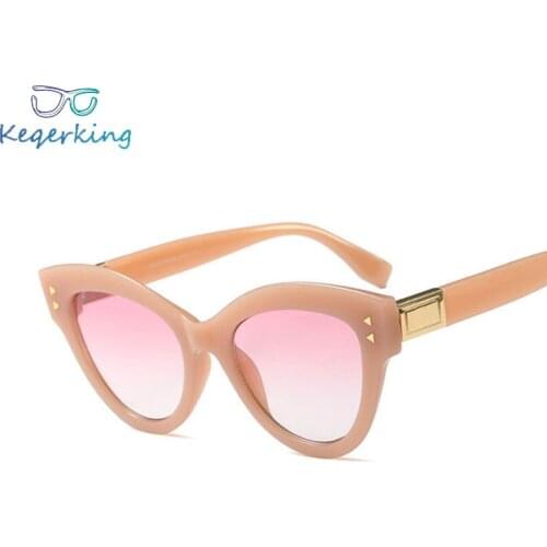 Big Frame Sunglasses Cat Eye Fashion 2018 Women Clothing Designer Cool Sun Glasses Triangle Arrow Decoration Eyewear UV400 XY-96
