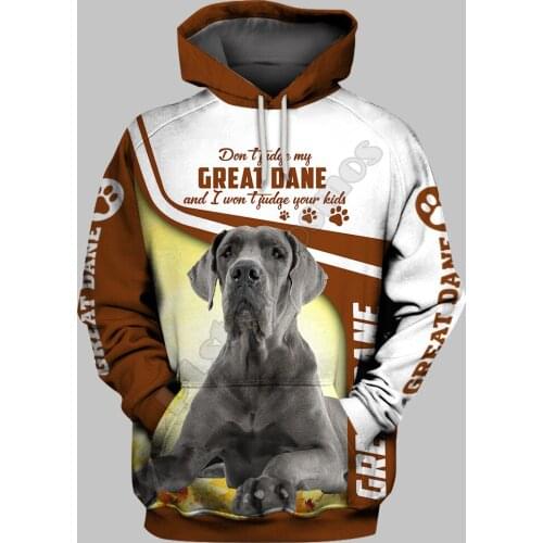 Great Dane 3D Printed Hoodies Funny Pullover Men For Women Funny Sweatshirts Animal Sweater Drop Shipping 09