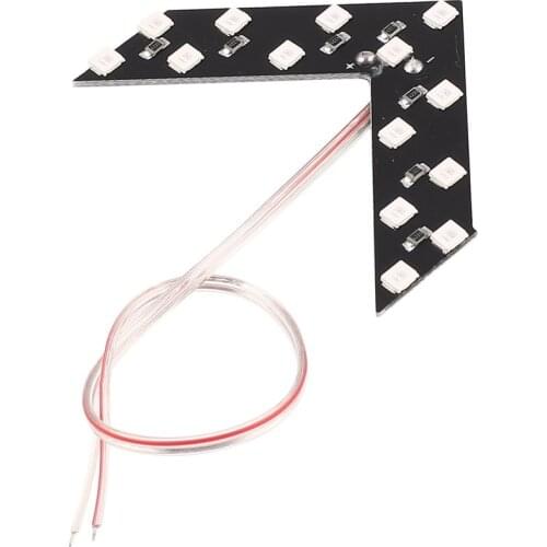 Universal Car Vehicle Arrow Indicator 14 LED 3528SMD Car Rearview Side Mirror Turn Signal Light Lamp