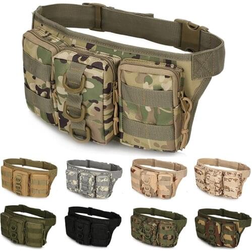 Waterproof Molle Military Hunting Riding Army Pouch Bags Climbing Belt Bag Men Tactical Waist Bag Outdoor Sports Hiking bag