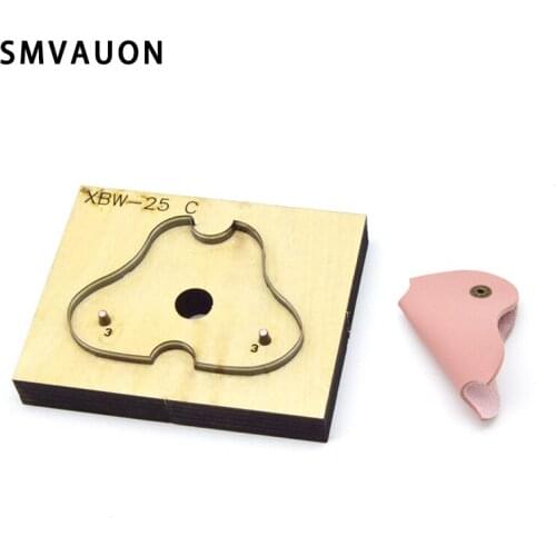SMVAUON Cutting Die Customized Car Key Bag Ring DIY Keychains Pendant Japanese Steel Wood Cutter Mold Leather Hand Punch Tool