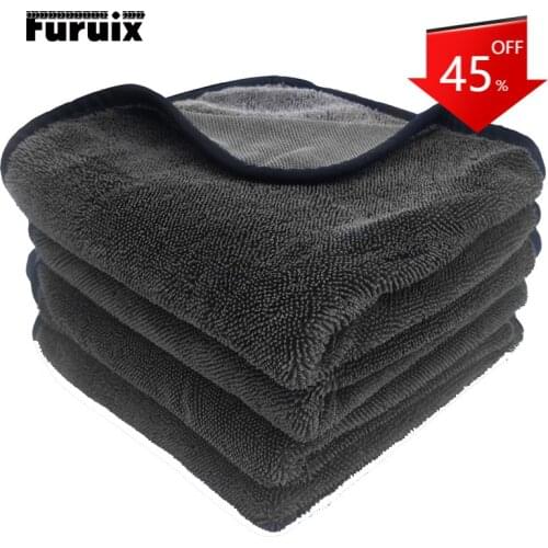 2pcs 60*90CM Microfiber Towel Car Wash Cloth Auto Cleaning Door Window Care Thick Strong Water Absorption For Car Automobile