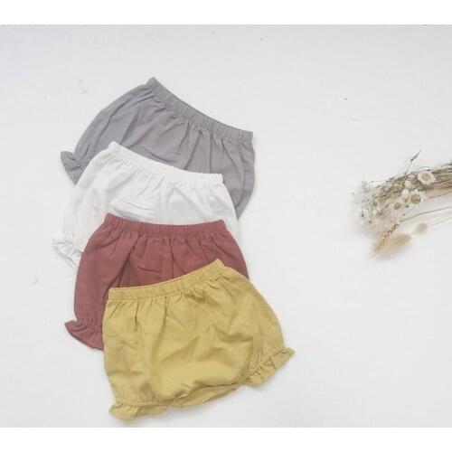 2021 Toddler Baby Boy Girl Cotton Shorts Infant Baby Cute Bloomers Kids Fashion Summer Casual Thin Short Pants