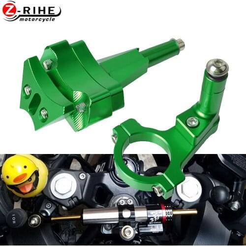 Motorcycles Accessories Motorbike Steer Stabilize Damper Bracket Mount Support Kit Cnc For Kawasaki Ninja 400 NINJA400 2018 2019