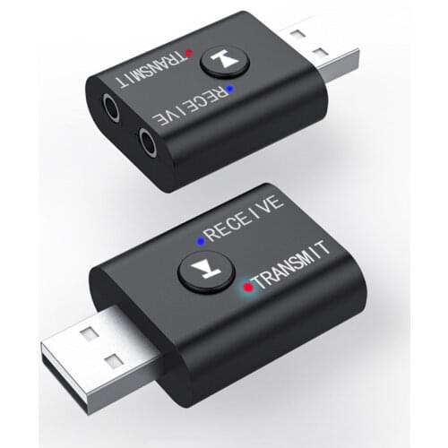 Aux Mini Wireless Bluetooth Receiver Adapter 5.0 Audio Transmitter Stereo Bluetooth Dongle Aux Usb 3.5 Mm for Laptop Tv Pc