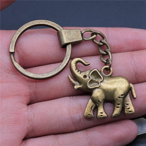1 Piece Keychain Walking Elephant Key Chains Fashion Hot Sale Key Ring Accessories key-rings Cute Keychain