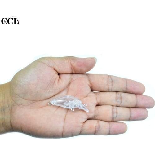 CCLTBA 30pcs/lot 4.5cm 2.7g Mini Crankbait DIY Floating Small Fishing Hard Bait Customized Painting Wobbler Unpainted Blanks