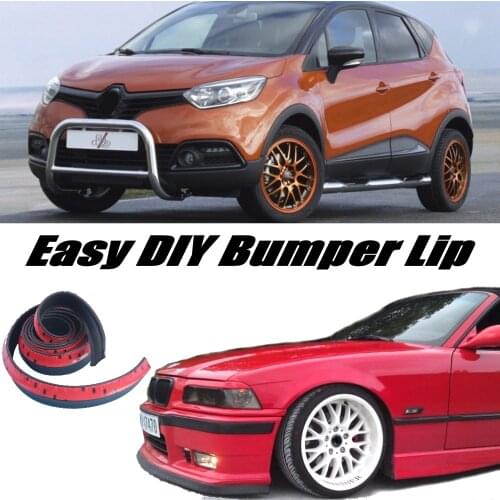 NOVOVISU Bumper Lip Deflector Lips For Renault Captur / Samsung QM3 Front Spoiler Skirt For Tuning / Body Kit / Strip