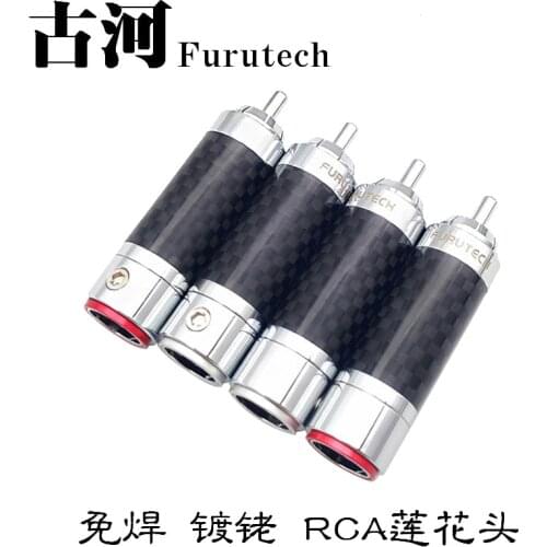 FURUTECH CF-102(R) Carbon Fiber High-End grade RCA plug demagnetization Handle Original box