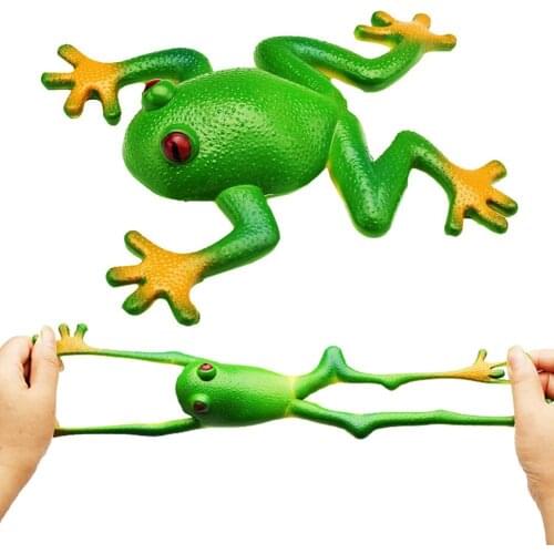 Frog Shape Toys Soft Rubber Sensory Play Creative Pranks Simulation Frog Model Decorations Great Gift For Toddlers