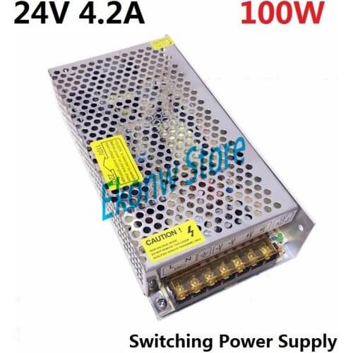 100W 24V 4A Switching Power Supply Factory Outlet SMPS Driver AC110-220V to DC24V Transformer for LED Strip Light Module Display