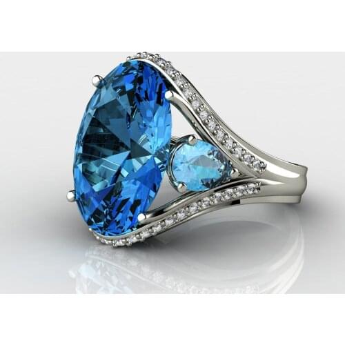 Sterling Silver 925 Diamond Rings for Women Silver Wedding Rings Filled Womens Couple Love Wedding Diamond Nose Necklaces GDTC