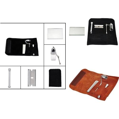 Snuff pipe set Suede snuff smoking five-piece smoking set smoking accessories for weed