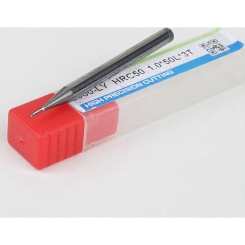 5Pcs HRC50 d1*3*D4*50L 3 Flutes Spuare End Mills For Aluminum Alloy Processing Square End Mills