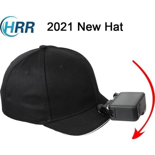 Hat Mount For GoPro Hero 9 8 7 6 5 4 Session, DJI Osmo Action Insta360 One R X X2 Akaso Head Strap Cap Sports Camera Accessories
