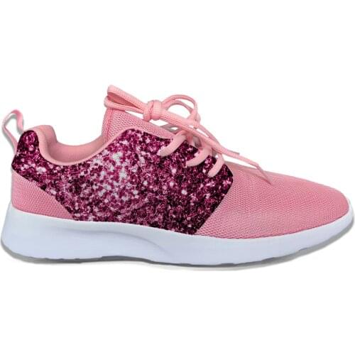 Glitter sparkles Cute Kawaii Lovely Vogue Sport Running Shoes Casual Breathable Lightweight 3D Print Girl Women Female Sneakers
