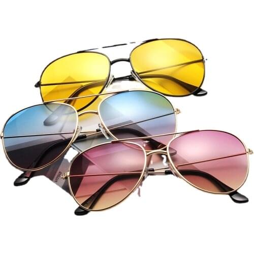 2021 New Gradient Sunglasses Men & Women Trendy Brown Beach Sunglasses Drivers Glasses for Driving