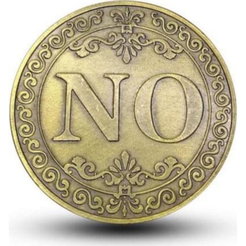 New Alloy Yes Or No Decision Commemorative Coin Coins Collectibles Art Souvenir Friends Gifts Classic Tricks Toys Coins