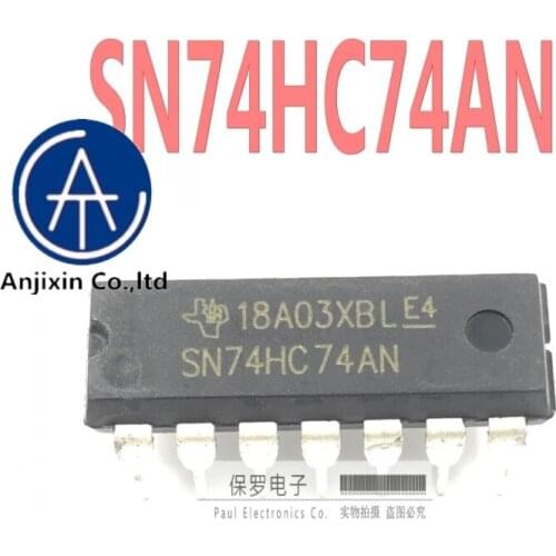 10pcs 100% orginal and new eight-bit tri-state output trigger SN74HC74AN 74HC4 DIP-14 straight plug new stock real stock