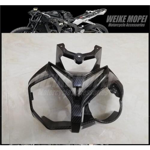 Carbon Fiber Paint Front Upper Fairing Headlight Cowl Nose Panlel Fit For BMW S1000R 2014 2015 2016 2017