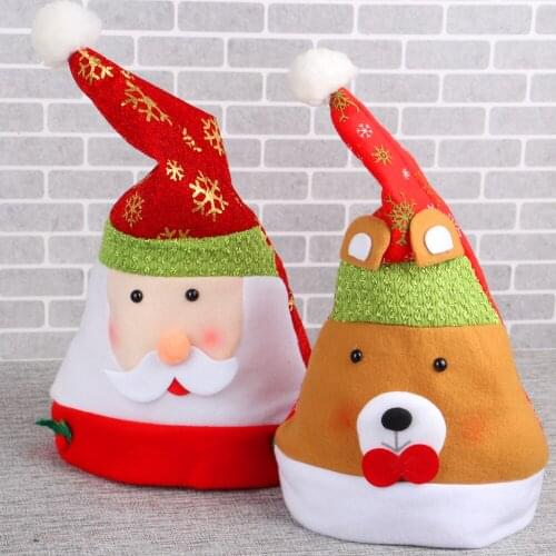 Christmas decorations gifts old mans Hat Christmas Hat Adult Christmas hat childrens gift decoration trinkets