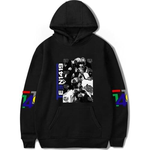 T1419 Kpop Team Hoodies Women Men Sweatshirt Long Sleeve Pullover Harajuku Streetwear Fashion Boy Girl Harajuku Tracksuits