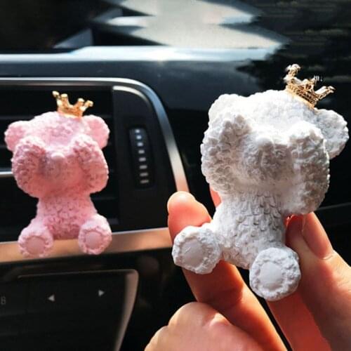 Universal Car Perfume Clip Air Outlet Air Conditioning Vent Decoration Cute Bear Deodorization Creative Car Interior Accessories