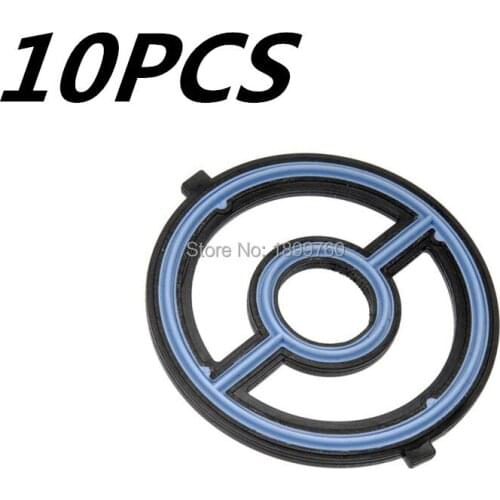 10 Pcs Good Quality ENGINE OIL COOLER SEAL GASKET 1S7Z6A642AAA 1S7Z-6A642-AAA For Mazda 3 5 6 Speed cx7