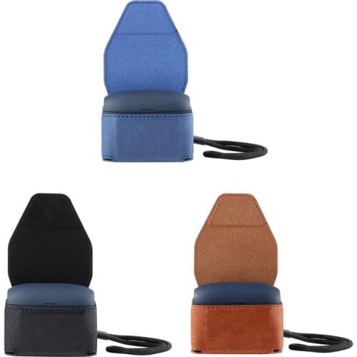 Leather Case Protective Box Full Cover Storage Bag Protector with Strap for Jabra Elite Active 65t Earphone Bluetooth Headset